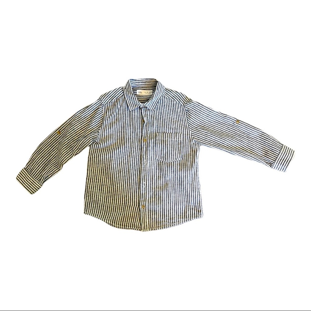 Zara Boy’s Striped long sleeves shirt -100% cotton